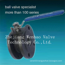 Wcb Investment Casting 1PC Wafer Type Flanged Ball Valve